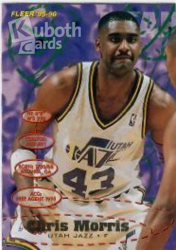 NBA 1995-96 Fleer European - No 327 - Chris Morris