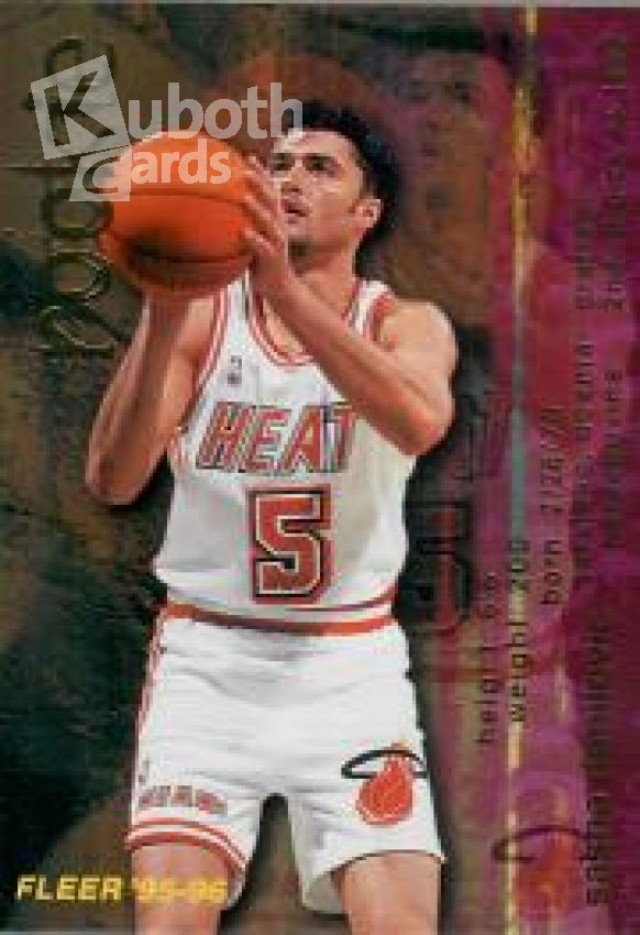 NBA 1995-96 Fleer European - No 357 - Sasha Danilovic