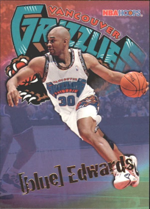 NBA 1995-96 Hoops - No 350 - Blue Edwards