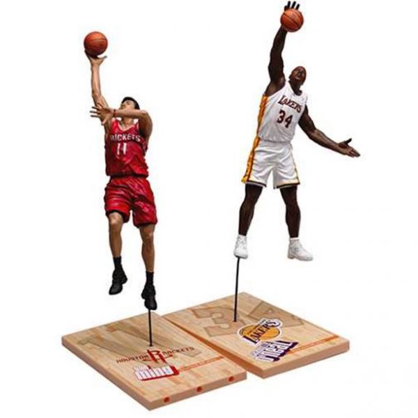 NBA 2004 McFarlane Figur - Two Figure Set - Yao Ming & Shaquille O'Neal