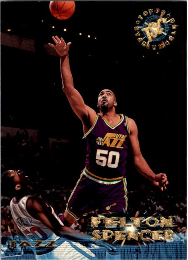 NBA 1995-96 Stadium Club - No. 42 - Felton Spencer