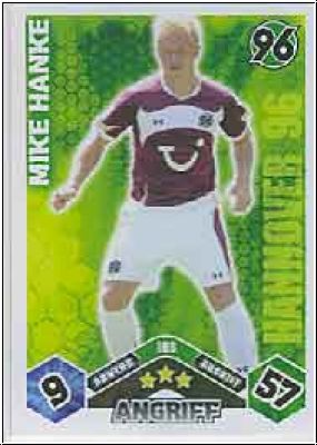Fussball 2010 / 11 Topps Match Attax - No 108 - Mike Hanke