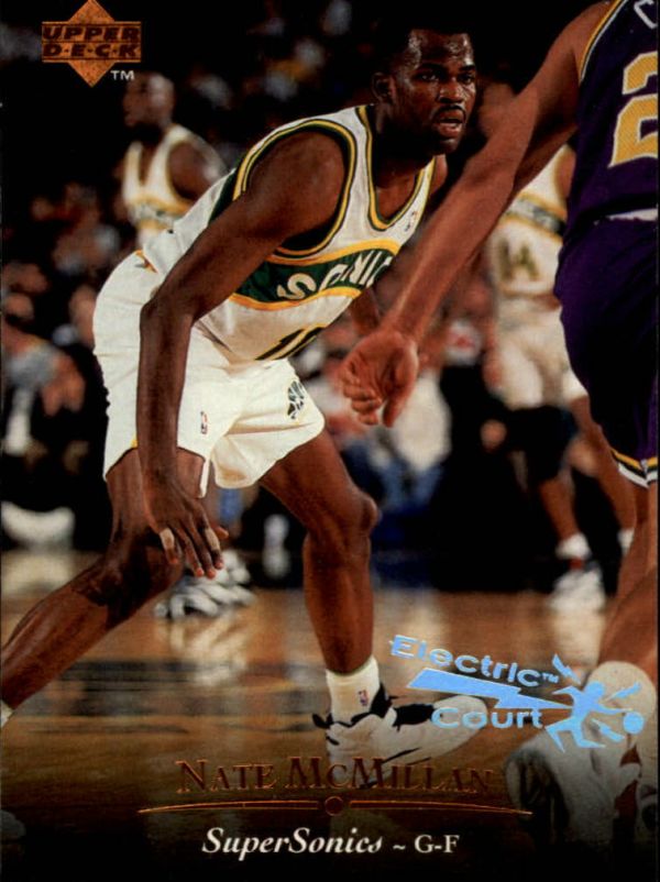 NBA 1995-96 Upper Deck Electric Court - No. 29 - Nate McMillan
