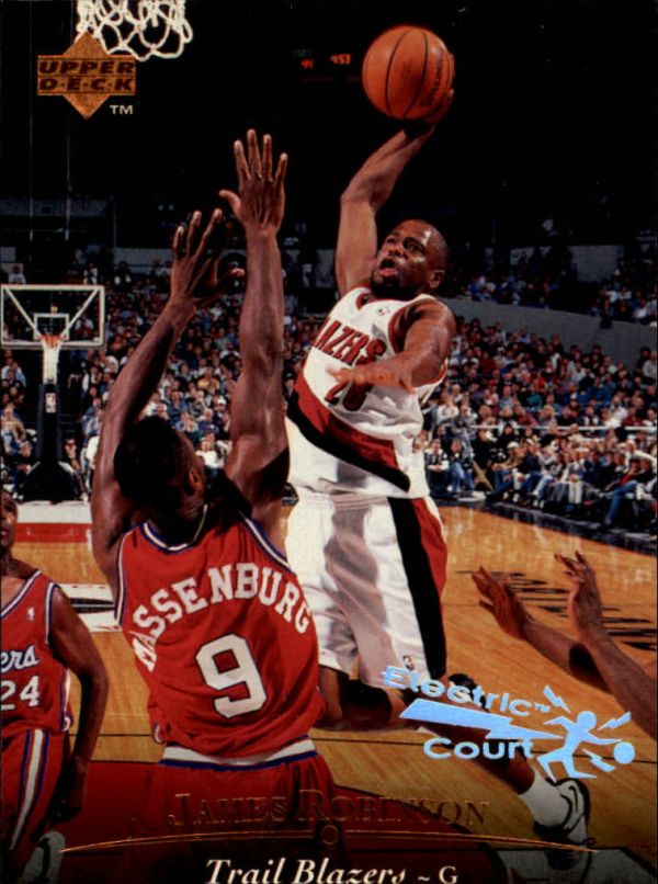 NBA 1995-96 Upper Deck Electric Court - No. 36 - James Robinson