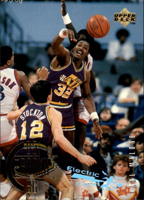 NBA 1995-96 Upper Deck Electric Court - No. 142 - Karl Malone