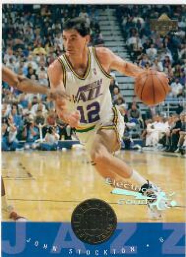 NBA 1995-96 Upper Deck Electric Court - No. 169 - John Stockton