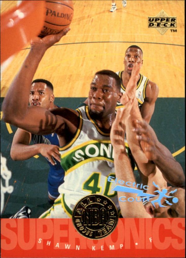 NBA 1995-96 Upper Deck Electric Court - No. 172 - Shawn Kemp