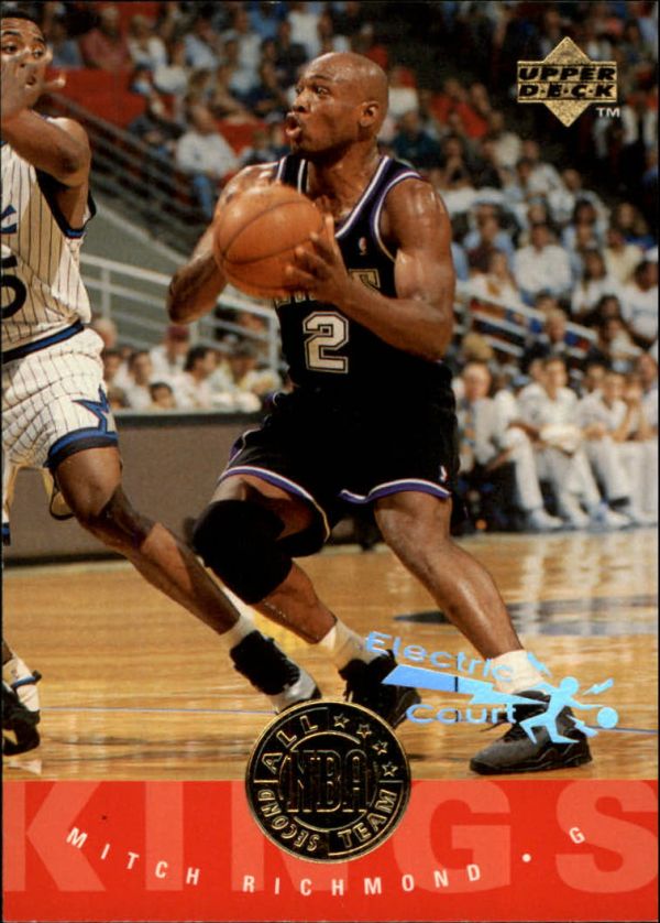 NBA 1995-96 Upper Deck Electric Court - No. 175 - Mitch Richmond