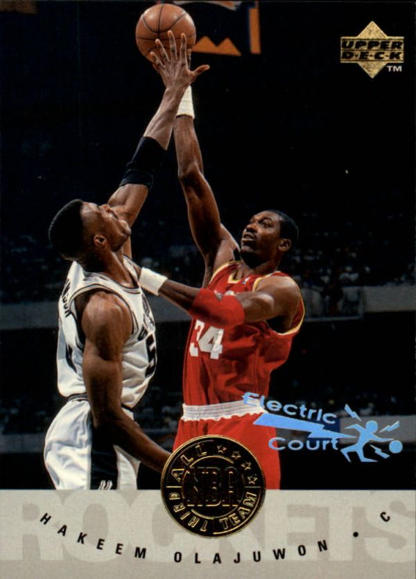 NBA 1995-96 Upper Deck Electric Court - No. 178 - Hakeem Olajuwon