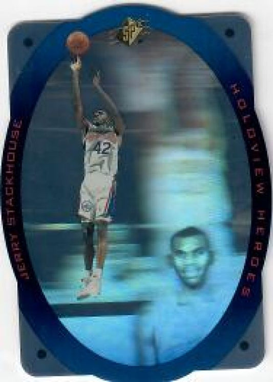 NBA 1996 SPx Holoview Heroes - No H8 - Jerry Stackhouse