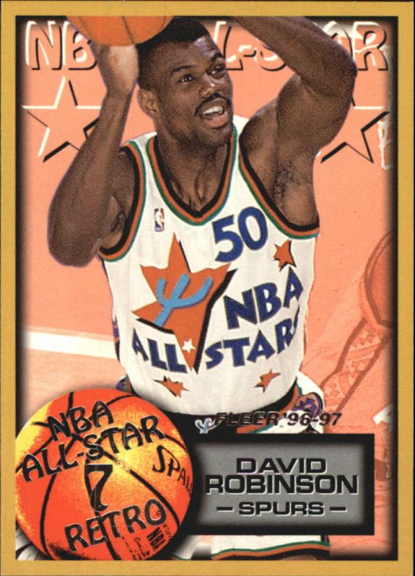 NBA 1996-97 Fleer European - No 316 - David Robinson