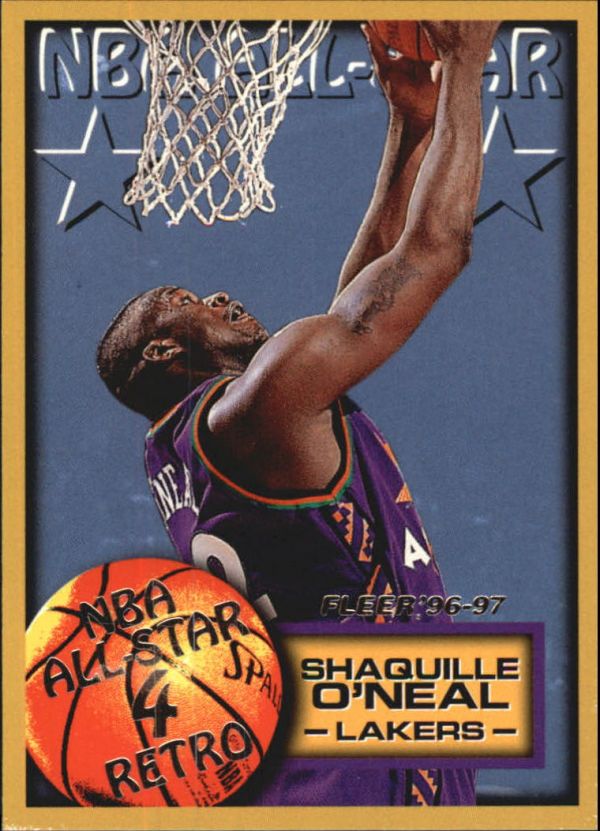NBA 1996-97 Fleer European - No 319 - Shaquille O'Neal