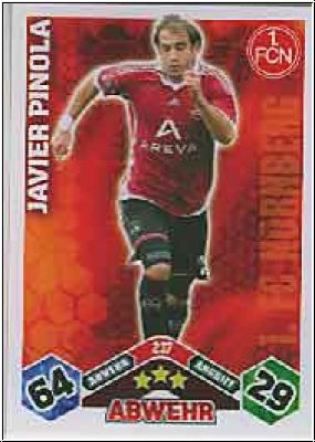 Soccer 2010/11 Topps Match Attax - No 237 - Javier Pinola