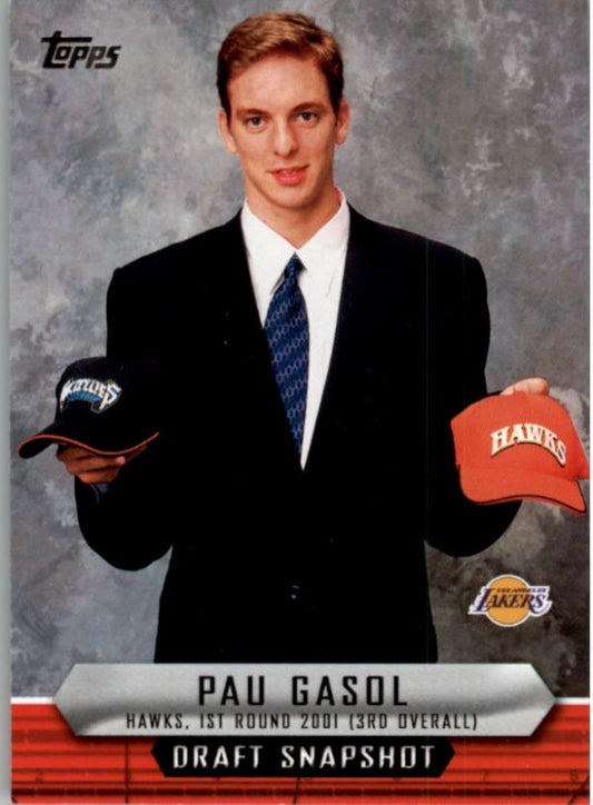 NBA 2009-10 Topps Draft Snapshot - No DS-PG - Pau Gasol