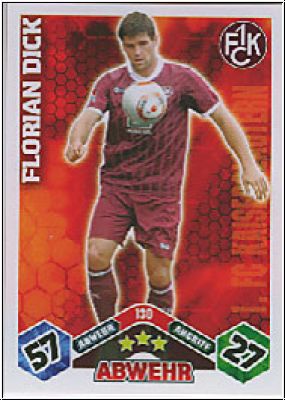 Soccer 2010/11 Topps Match Attax - No 130 - Florian Dick