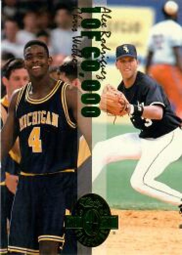NBA/MLB/NHL/NFL 1993 Classic Four Sport MNBA - No Promos #1 - Chris Webber / Alex Rodriguez / Drew Bledsoe / Alexandre Daigle