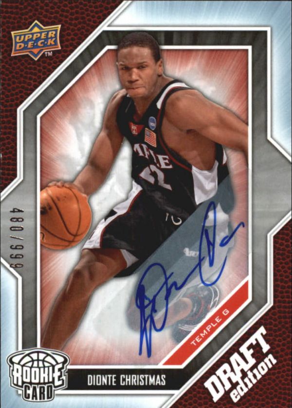 NBA 2009-10 Upper Deck Draft Edition Autographs - No 8 - Dionte Christmas