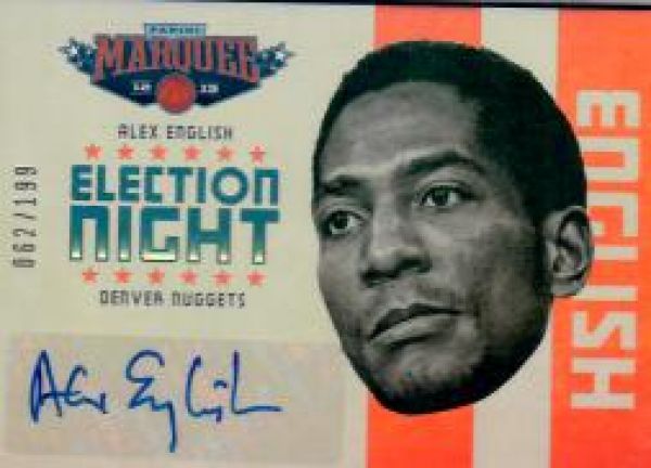 NBA 2012-13 Panini Marquee Election Night - No 20 - Alex English