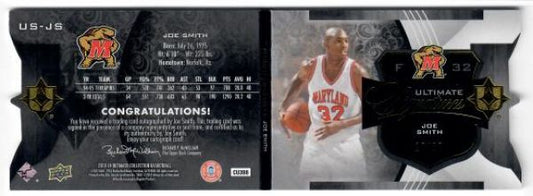 NBA 2013-14 Ultimate Collection Ultimate Legendary Booklets Signatures - No US-JS - Joe Smith