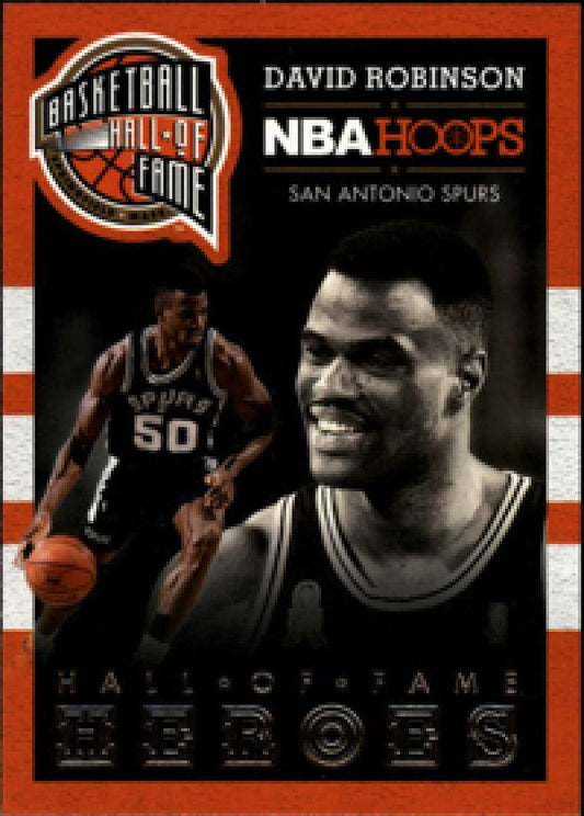 NBA 2013-14 Hoops Hall of Fame Heroes - No 20 - David Robinson