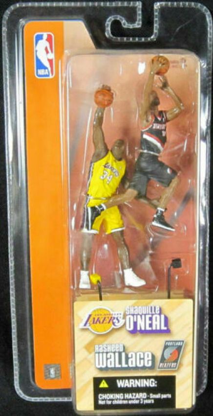 NBA 2004 McFarlane Mini-Figur Set - Serie 1 - Shaquille O'Neal & Rasheed Wallace