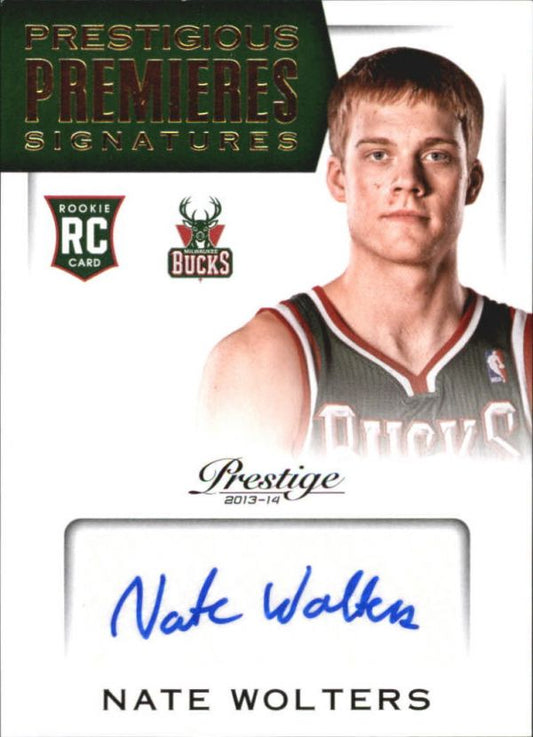 NBA 2013-14 Prestige Prestigious Premieres Signatures - No 1 - Nate Wolters