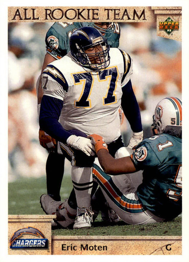 NFL 1992 Upper Deck - No 42 - Eric Moten