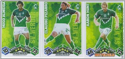 Soccer 2010-11 Topps Match Attax - Werder Bremen complete set
