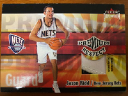 NBA 2001-02 Fleer Premium Commanding Respect Premium Patches - No JK - Jason Kidd