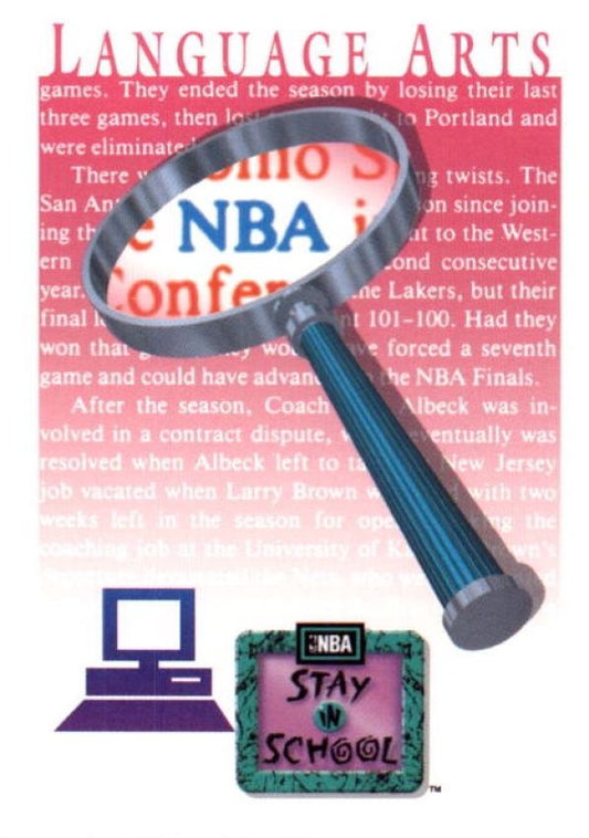 NBA 1991-92 SkyBox - No 338 - Language Arts