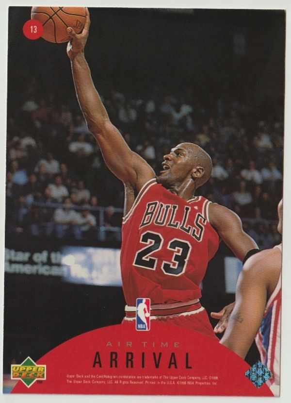 NBA 1997-98 Upper Deck Air Time Jumbo - No 13 - Michael Jordan 