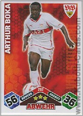 Soccer 2010/11 Topps Match Attax - No 292 - Arthur Boka