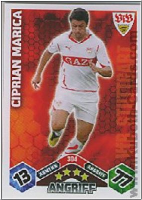 Soccer 2010/11 Topps Match Attax - No 304 - Ciprian Marica