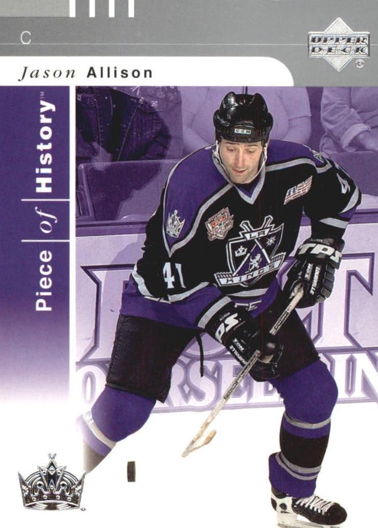 NHL 2002-03 UD Piece of History - No 43 - Jason Allison