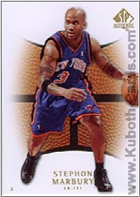 NBA 2007 / 08 SP Authentic - No 29 - Stephon Marbury