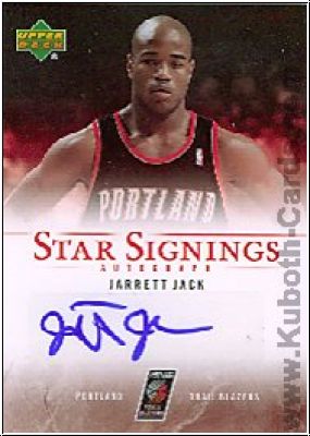 NBA 2007 / 08 Upper Deck Star Signings - No SS-JJ - Jarrett Jack
