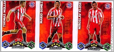 Soccer 2010-11 Topps Match Attax - Bayern Munich complete set