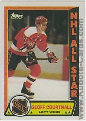 NHL 1989-90 Topps Sticker Inserts - No 9 - Geoff Courtnall