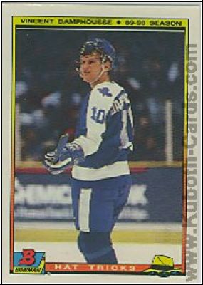NHL 1990-91 Bowman Hat Tricks - No 6 of 22 - Vincent Damphousse