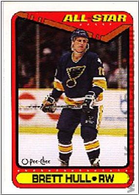 NHL 1990-91 O-Pee-Chee - No 195 - Brett Hull