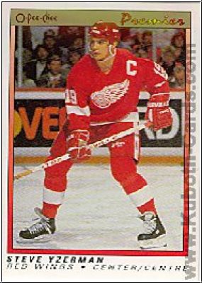 NHL 1990-91 OPC Premier - No 130 - Steve Yzerman