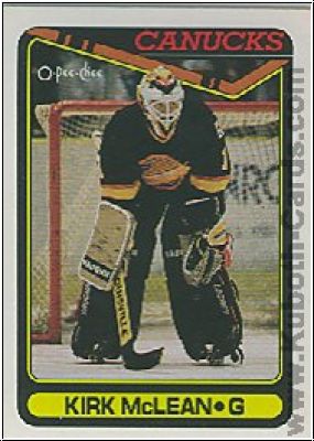 NHL 1990-91 O-Pee-Chee - No 257 - Kirk McLean