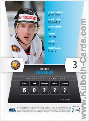 DEL 2010 / 11 CityPress - No 306 - Justin Krueger
