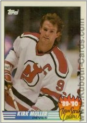 NHL 1990-91 Topps Team Scoring Leaders - No 7 - Kirk Muller