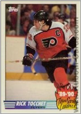 NHL 1990-91 Topps Team Scoring Leaders - No 9 - Rick Tocchet