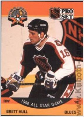 NHL 1990-91 Pro Set - No 342 - Brett Hull