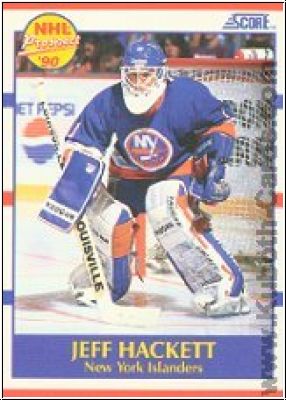 NHL 1990-91 Score - No 388 - Jeff Hackett