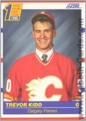 NHL 1990-91 Score - No 438 - Trevor Kidd