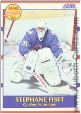 NHL 1990-91 Score - No 415 - Stephane Fiset
