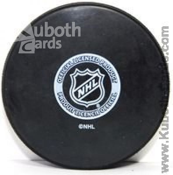 NHL Autograph Logo Souvenir Puck - Edmonton Oilers